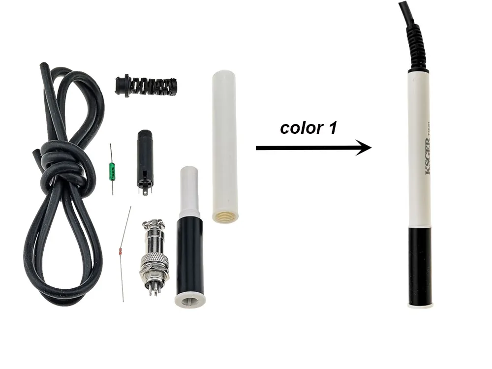 KSGER T12 комплекты кистей ABS FX9501 ручка для STM32 OLED паяльная станция Советы Инструменты для ремонта силиконовый кабель GX12-5 сна
