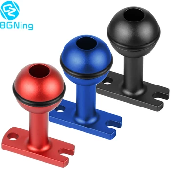 

1 Inch Ball Head Mount Narrow Bottom Base Adapter Tray Connector Flash Lights Diving Accessory for Gopro YI EKEN for OSMO Action