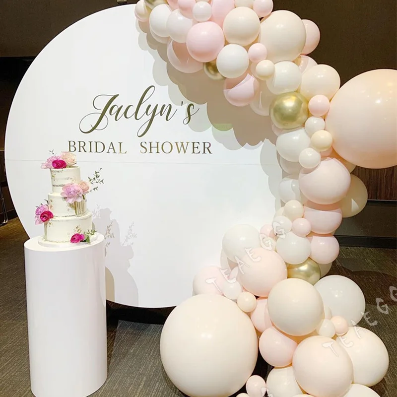 

100Pcs Baby Shower Birthday Party Decoration Balloon Garland Arch For Adult Wedding Engagement Backdrop Chrome Metallic Globos