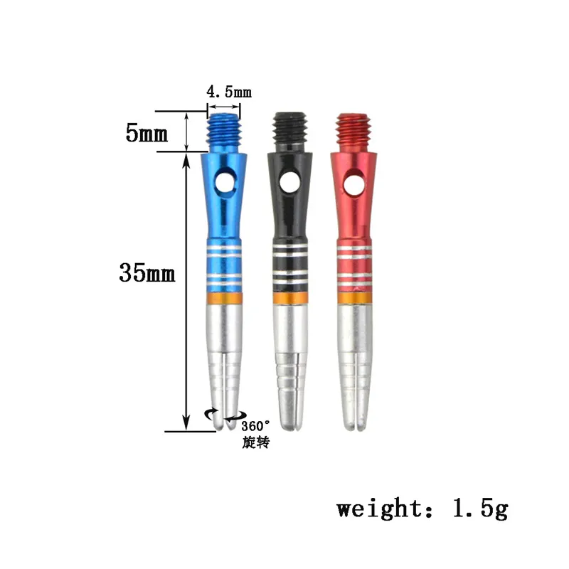 3 шт. Дротика из алюминиевого сплава вал металлического стебля стержень для
