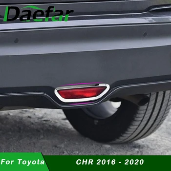 

For Toyota C-HR CHR 2016 2017 2018 Car Chrome Rear Brake Light Decoration Cover Trim Brake Lights Stickers Accessories