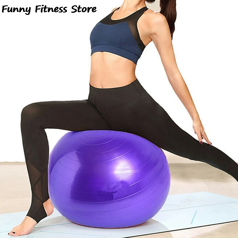 Большой мяч для упражнений 55 см шарики йоги женский тренировочный использования