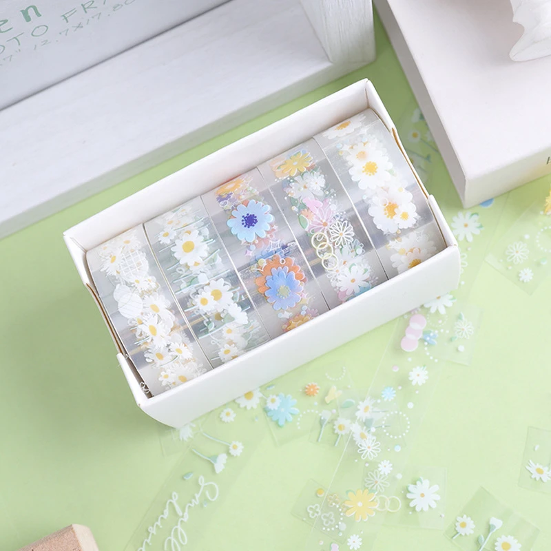 Washi Tape 5Pcs/Box Stickers Washitape School Supplies Stationery Starry Sky Masking Cute Cintas Decorativas Set | Канцтовары для