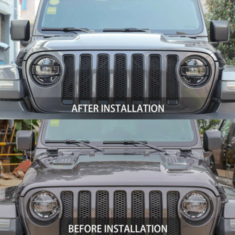 Передняя фара Защитная Крышка Накладка для Jeep Wrangler JL