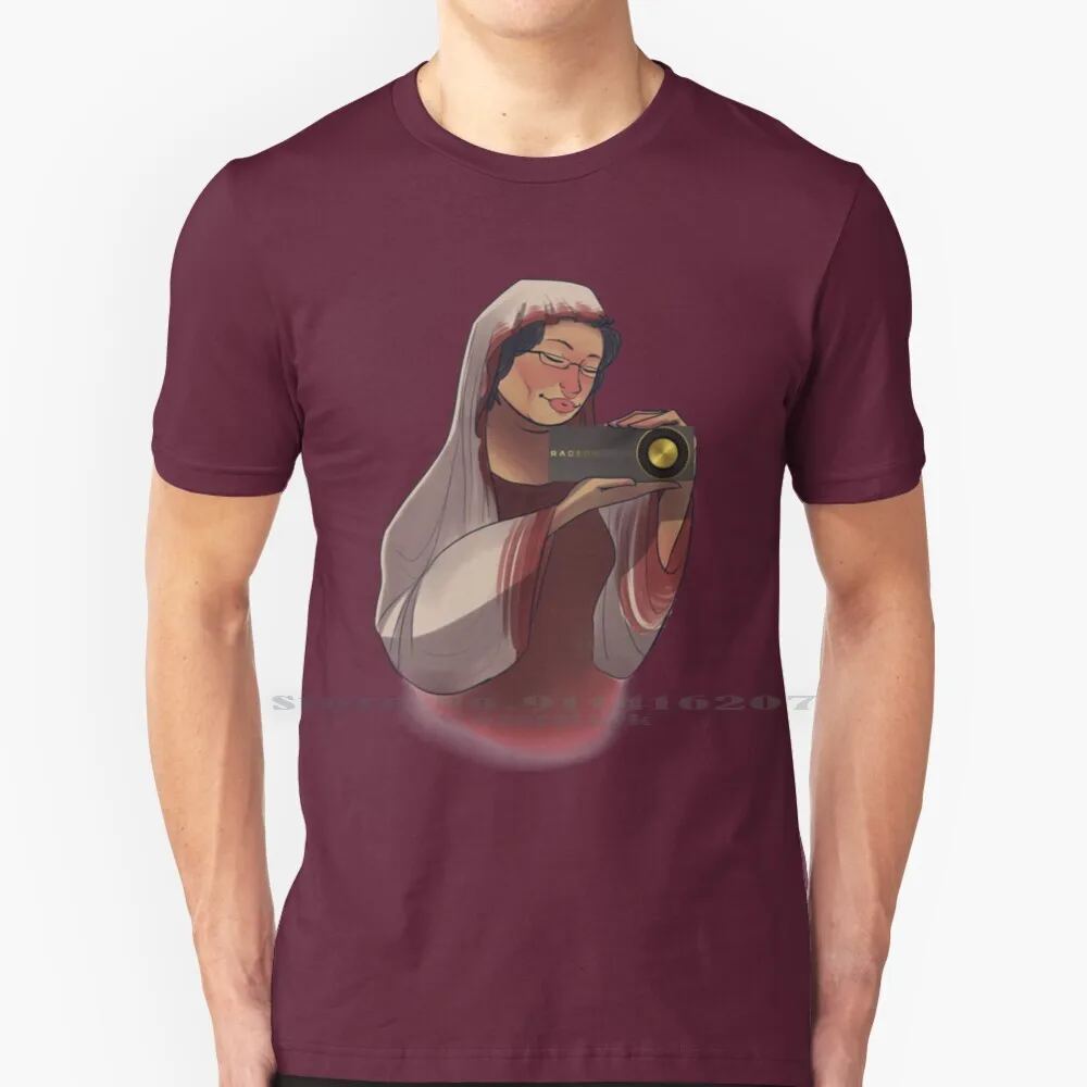 Lisa Su E Her Gpu T Shirt 100% Puro Cotone Radeon Amd Intel Lisa Su Graphics 5700X Gpu Ayymd Tori Toriapparel God Video
