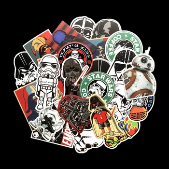 

25 Kinds Star War Waterproof Fuel Cap Creative Sticker For Skateboard Laptop Luggage Phone Styling Home Toy Stationery Sticker