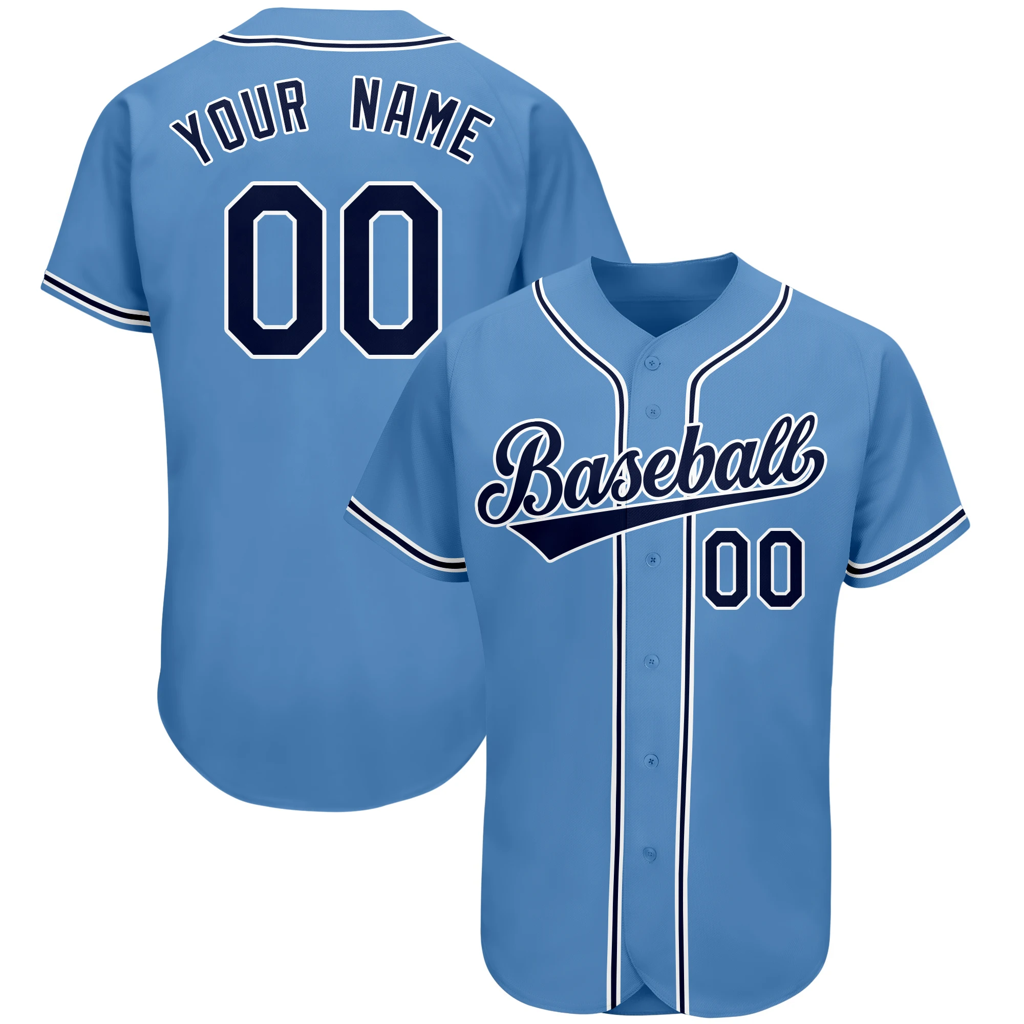 Embroidery Baseball Jerseys Sew Your Own Team Name Number Shirts Softball Game Training Clothes Outdoor Men/Teens/Women