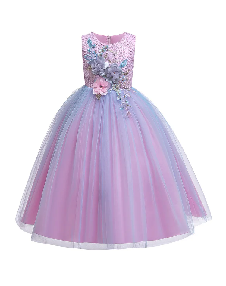 Г. Платье для девочек элегантное рождественское платье принцессы Детские платья для девочек, Костюм Детское платье для свадебной вечеринки от 4 до 14 лет