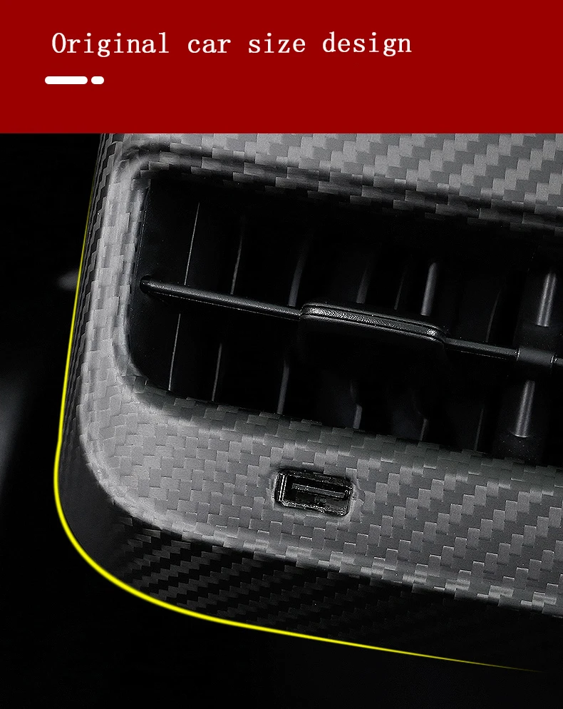 特斯拉model3后排出风口4