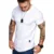 Men's Sports T-shirt Slim Fit O-neck Short Sleeve Muscle Fitness Casual Hip Hop Top Summer Fashion Basic Solid Crew T-shirt 7