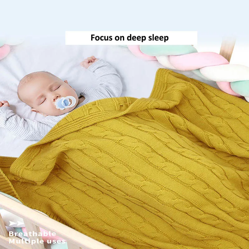 100x80 см вязаные детские фотосессии одеяла для новорожденных пеленание обертывание детские постельные принадлежности, покрывала