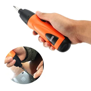 

Electric Screwdriver Kit Battery Operated With 11Pcs Screw Bits Carbon Steel Mini Cordless Power Tool Handheld Household