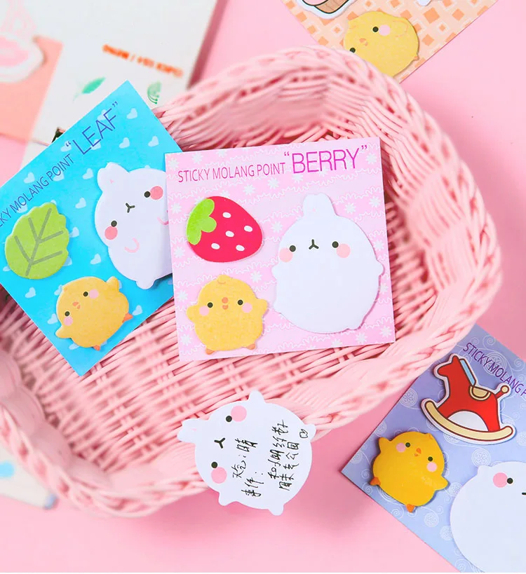 Креативный мультфильм милый кролик post-it notes N times post notes книжная Удобная табличка для заметок бумажная отметка Памятка Сообщение Примечание наклейка