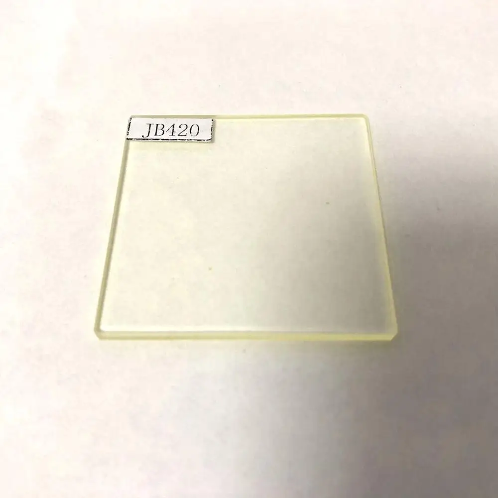 size 50x50mm square 420nm ir long pass filter glass JB420