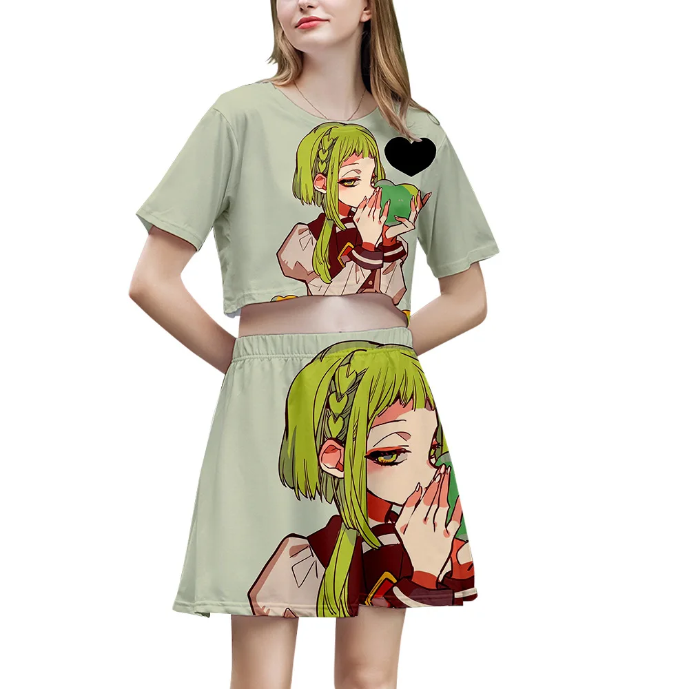 Японское аниме Jibaku Shounen Hanako Kun сексуальный женский короткий топ с коротким
