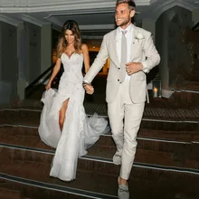 Официальный костюм для церемонии Homme Пальто Брюки Terno Masculino Slim Fit Мужские свадебные костюмы блейзеры индивидуальный заказ смокинги для жениха 2 шт