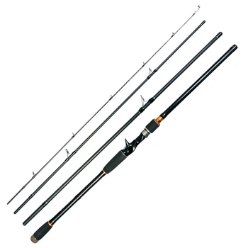 

2.4M Lure Rod 4 Section Carbon Casting Fishing Rod Travel Rod Baitcasting Fishing Pole Fishing Saltwater Rod Casting