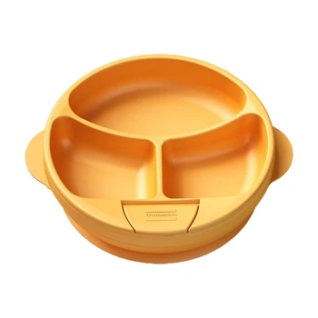 

Food Grade Silicone Baby Divided Sucker Water Injection Insulation Bowl Slip-resistant Children Infants Dinner Plate