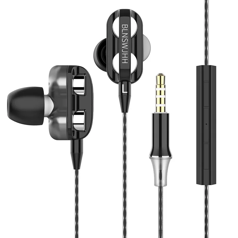 Наушники с двойным приводом HD микрофон наушники игровая музыка стерео бас