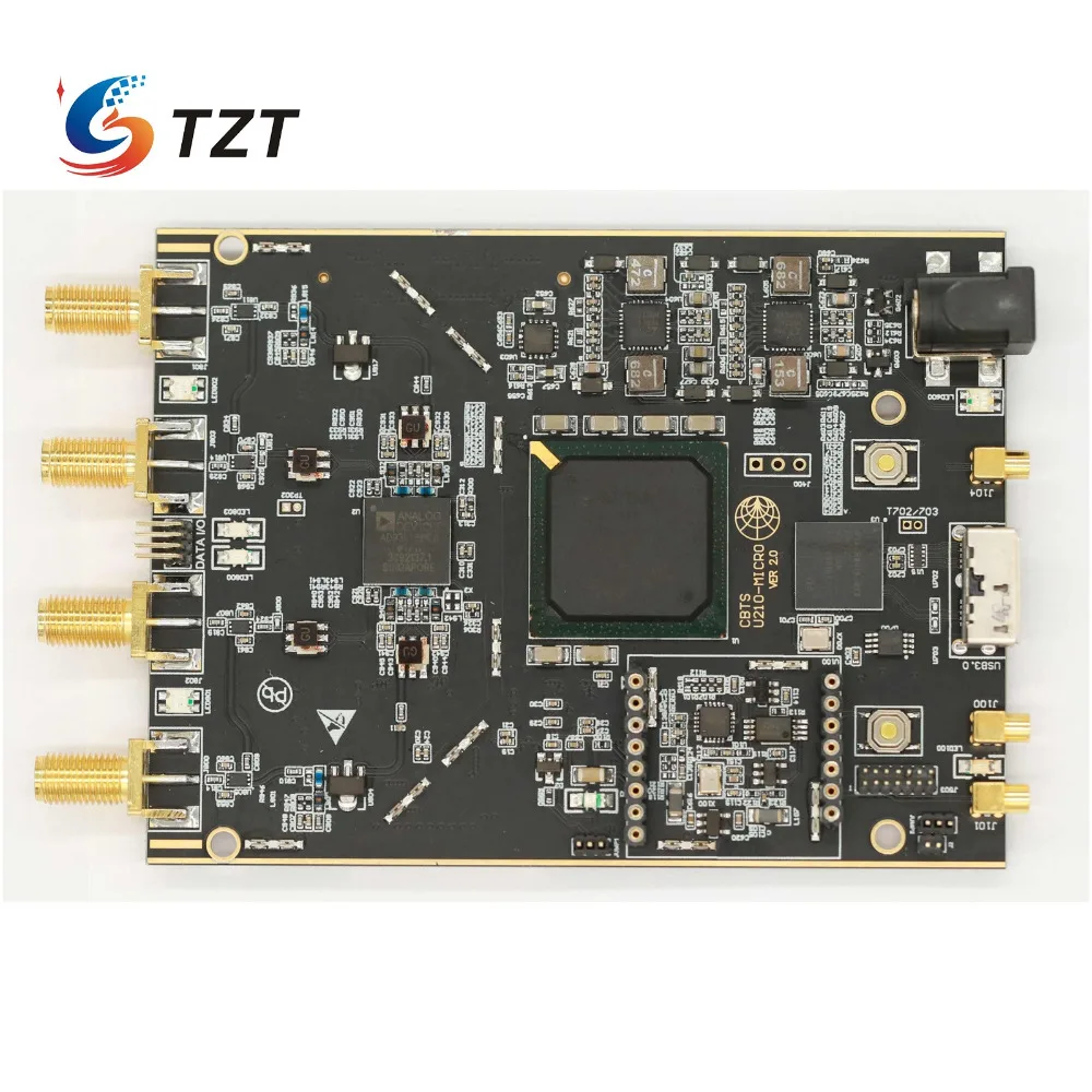 TZT обновление SDR плата RF макетная плата 70 МГц-6 ГГц USB 3,0 совместима с USRP-B210 MICRO