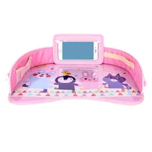 Горячее сиденье автомобиля тарелка Многофункциональный Детский мультяшный стол с фиксированным ремешком BX