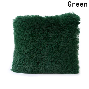 

Soft Plush Faux Fur Decorative Cushion Pillowcase Throw Pillow For Sofa Car Chair Hotel Home Decoration
