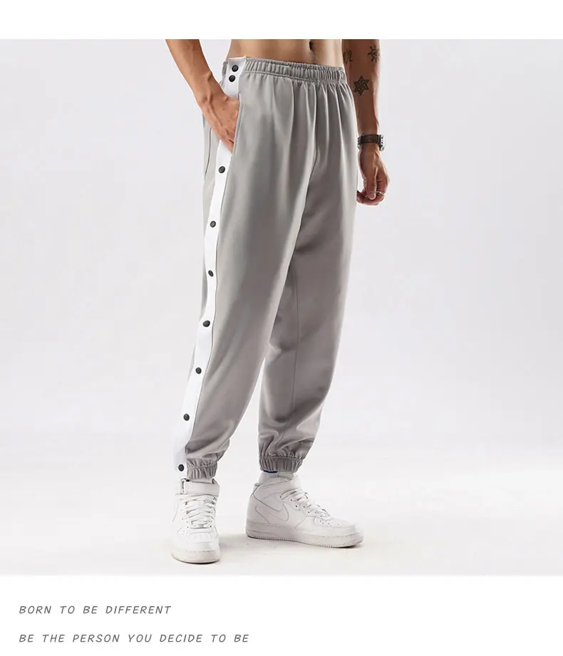 2021 Spring And Summer New Men Breasted Basketball Training Sports Pants Men Casual Loose Large Size Hip Hop Trendy Pants best business casual pants