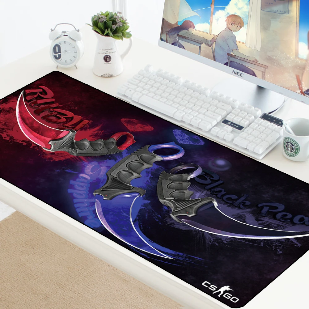 CS GO геймер Мышь Pad нож в стиле игры &quotCounter Strike&quot Non slip клавиатура коврик CSGO pad для PC