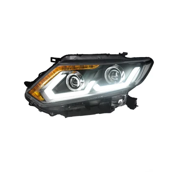 

Car styling 2014-2017 for Nissan Rouge Headlights X-trail LED Headlight Signal LED DRL Bi Xenon Lens High Low Beam Parkin