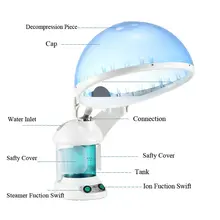 Hair Therapy Steamer Salon Home Ozone Face Steamer Steaming Ion Sparyer Skin Beauty Care Machine Inhaler Steaming Device
