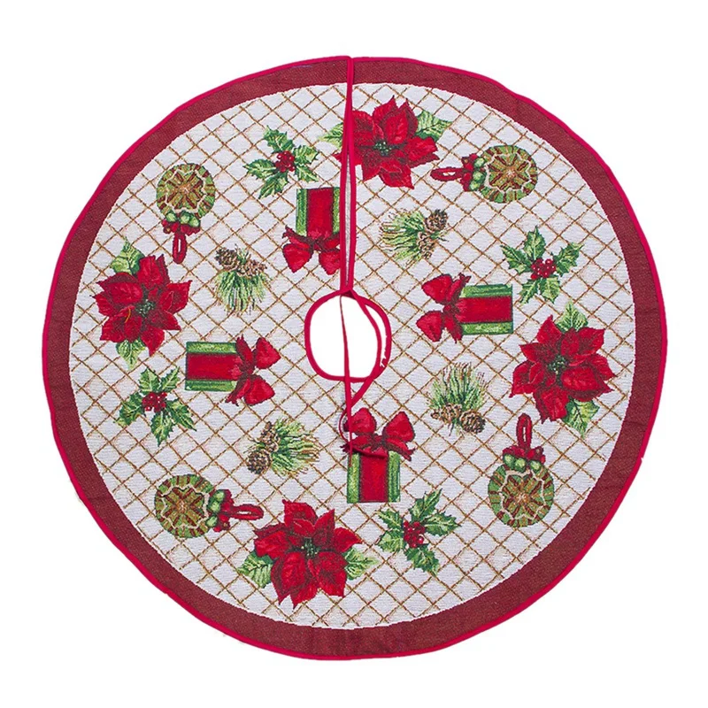 Christmas Tree Skirt Ornament 100cm Diameter Christmas Tree Bottom Decoration Christmas Tree Decorations