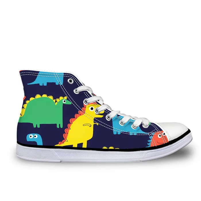Children's Shoes Cute Dinosaur Kid New Fashion Vulcanized Shoes for Boys Girls Leisure Shoes Classic Casual Sneakers Customized - Цвет: LMDQK0023AK