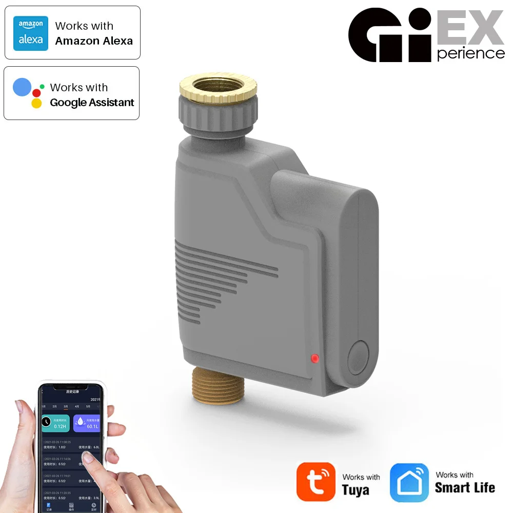 WIFI Watering Timer Flow statistics Automatic Drip Irrigation Garden