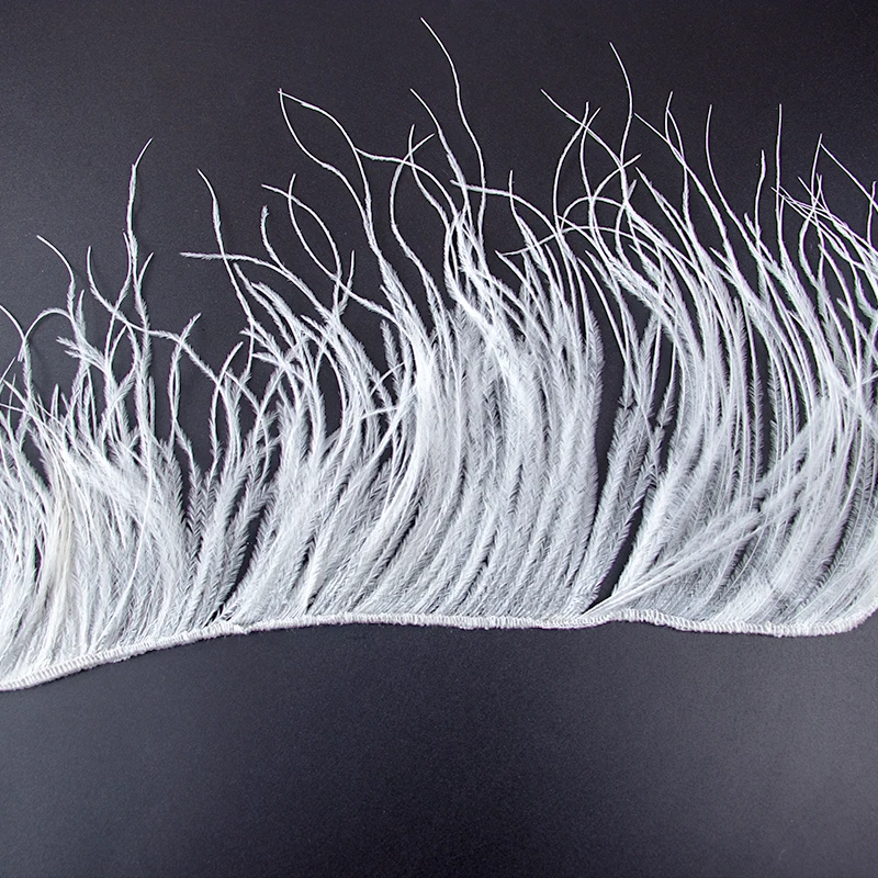 High Quality Ostrich Feather Trim Fringe Natural Ostrich Feather