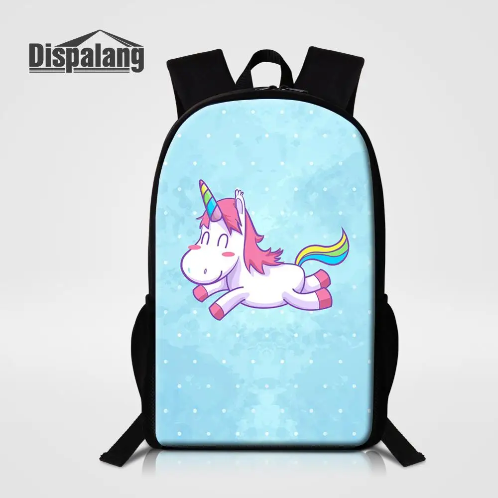 Sac A Dos Единорог единорог мультфильм животных для женщин Девушка Рюкзак для школы 16 дюймов Начальная студентка Bookbag дети рюкзак Mochilas - Цвет: Backpack1