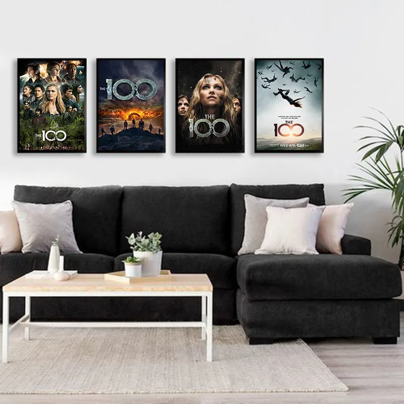 The-100-Season-TV-Series-Show-Movie-Canvas-Posters-and-Prints-Wall-art-Decorative-Picture-Canvas