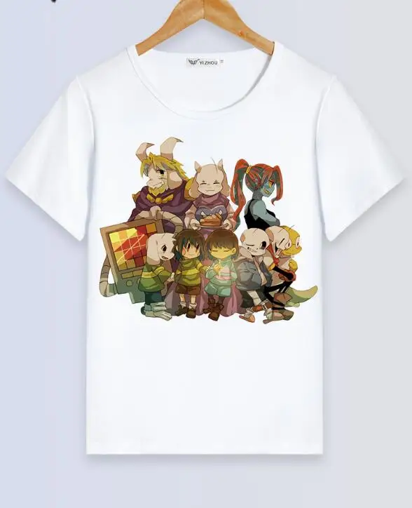 Детские Взрослые Семейные рубашки аниме Cos Undertale Frisk Toriel SansCasual Футболка Топ Sans Chara