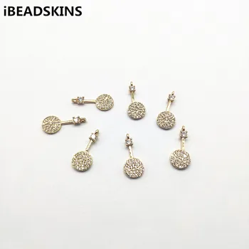 

New arrival! 18X8mm 50pcs Copper/Zircon Racket shape charm for Necklace Earrings DIY,Earrings parts,hand Made Jewelry DIY