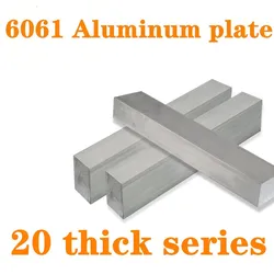 Plaque Plate en aluminium 6061, série de 20mm d'épaisseur avec résistance à l'usure pour pièces de machines, 1 pièce 