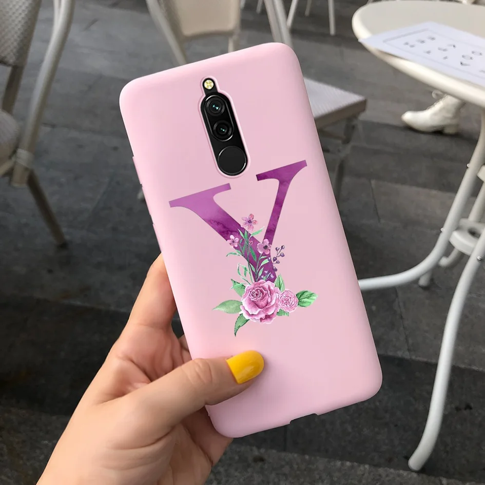 best phone cases for xiaomi Letters Case For Xiaomi Redmi 8 Case Silicone Cute Painted Soft Back Cover For xiaomi Redmi 8 Case 6.22" Phone Case Redmi8 Funda xiaomi leather case color