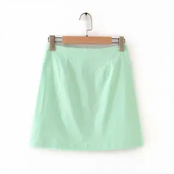 

2020 Spring Women's New Retro High Waist Wild Thin Skinny Hip Skirt Stretch Candy Color Skirt