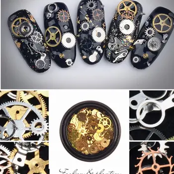 

2 Box Mini Mixed Steampunk Cogs Gear Clock Charm UV Frame Resin Jewelry Fillings