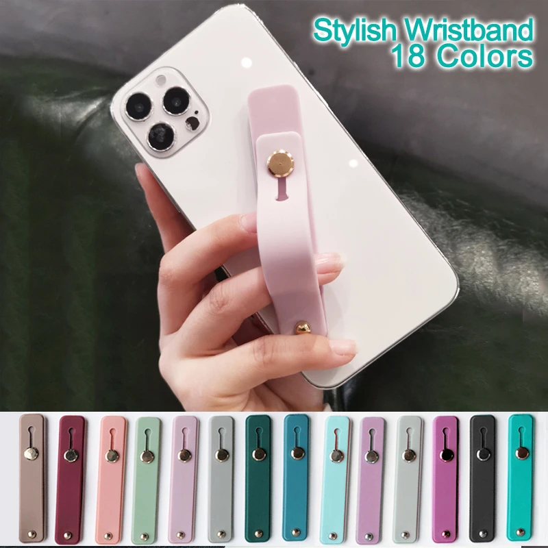 Aweful Universal Wrist Band For Iphone Finger Grip For Samsung Mobile Phone Holder Stand Push