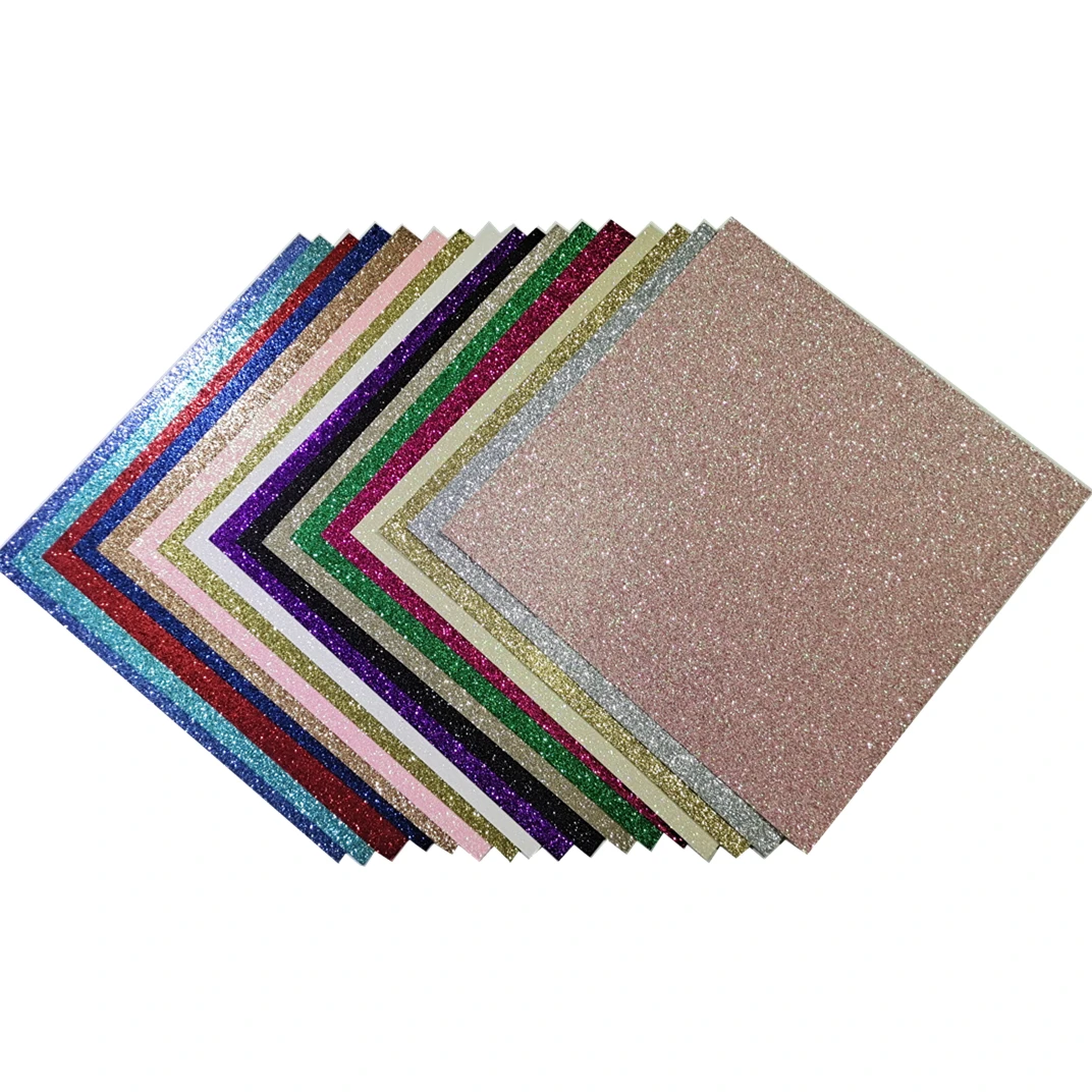 100pcsSparklyCraftPaper1212inchDIYCardGiftWrappingGlitter