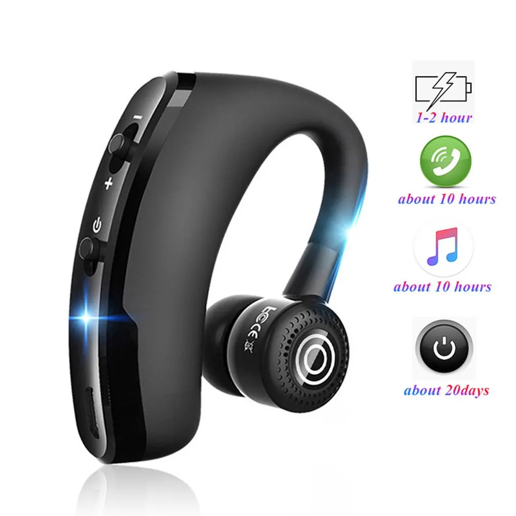 

V9 Wireless Business Headset Bilateral Stereo Noise Reduction Display Voice Control Call Function