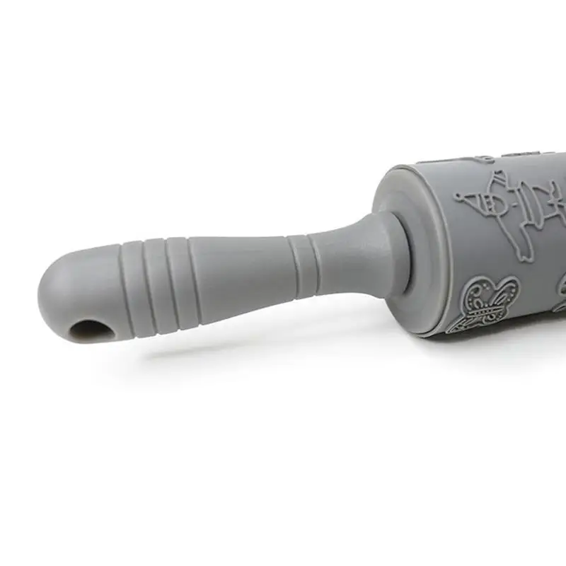 Christmas Rolling Pin Embossed Potable Dough Roller Kitchen Baking Roller Kitchen Tools