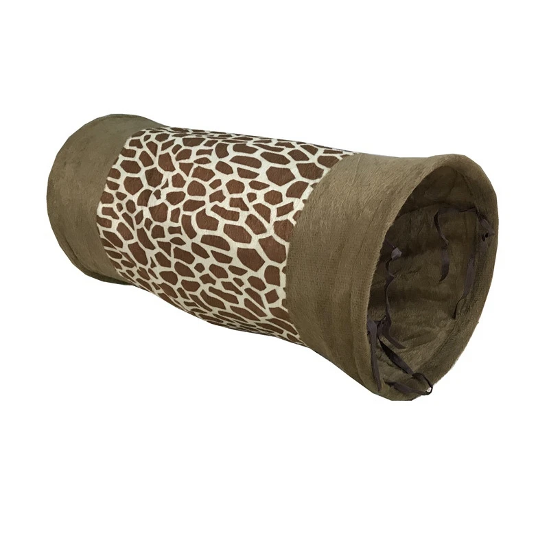 Бархатная игрушка-туннель для питомца котенка, Интерактивная игровая площадка, Круглый дышащий домик для кошек, тренировочная игрушка для питомцев