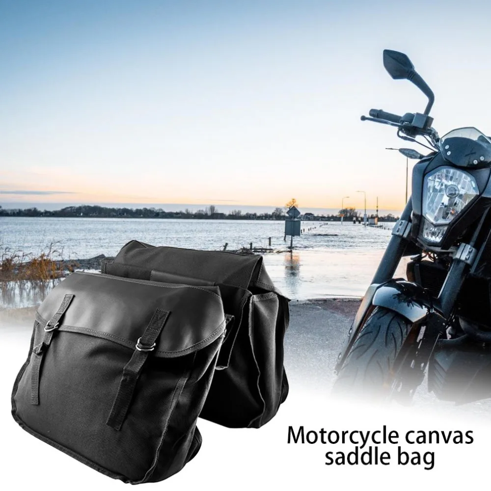 Новая сумка для езды на мотоцикле, Брезентовая седельная сумка, Комплект седла на заднее сиденье, сумка на плечо, Mb-Ot298, мотоциклетная холщовая седельная сумка
