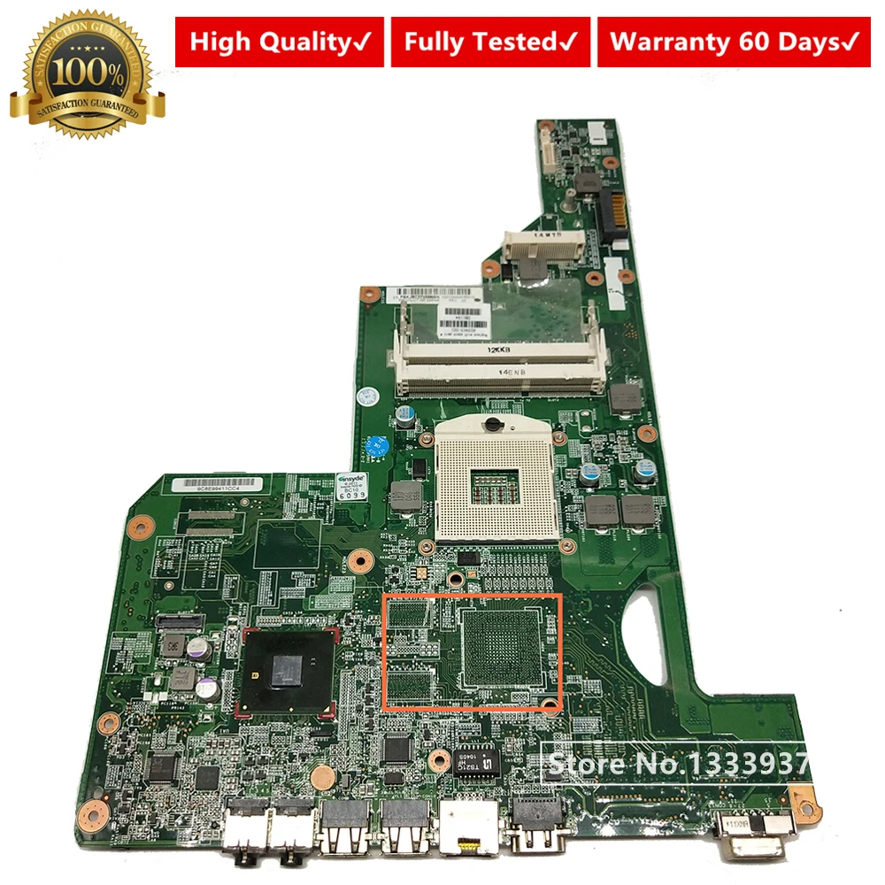 

605903-001 605903-501 mainboard for HP G62 CQ62 G72 CQ72 laptop motherboard hm55