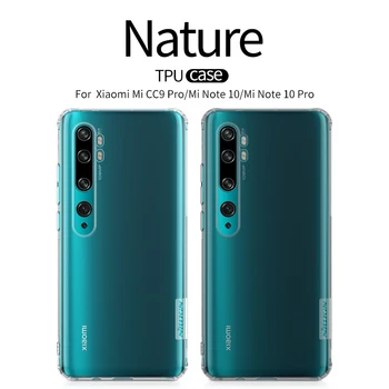 

For Xiaomi mi cc9 pro Note 10 pro case Nillkin Transparent Clear Soft TPU Cases Silicone Back Cover phone shell Silicon Covers